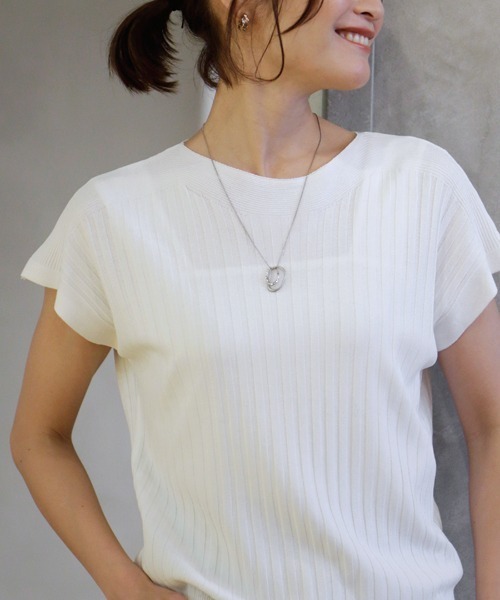 tシャツ 夏の制服に。ずっと着ていたいサラッと涼ニット レディース Ehre style tシャツ 夏の制服に。ずっと着ていたいサラッと涼
