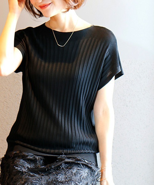 tシャツ 夏の制服に。ずっと着ていたいサラッと涼ニット レディース Ehre style tシャツ 夏の制服に。ずっと着ていたいサラッと涼