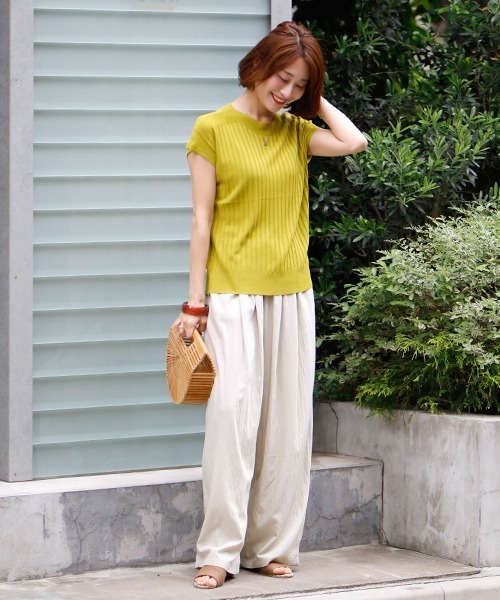 tシャツ 夏の制服に。ずっと着ていたいサラッと涼ニット レディース Ehre style tシャツ 夏の制服に。ずっと着ていたいサラッと涼