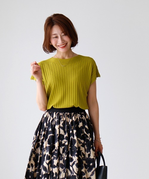 tシャツ 夏の制服に。ずっと着ていたいサラッと涼ニット レディース Ehre style tシャツ 夏の制服に。ずっと着ていたいサラッと涼