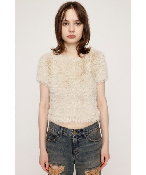 ンニット 24SSdry shaggy mini T-shirt半袖ニット dry shaggy mini T-shirt – NKNIT