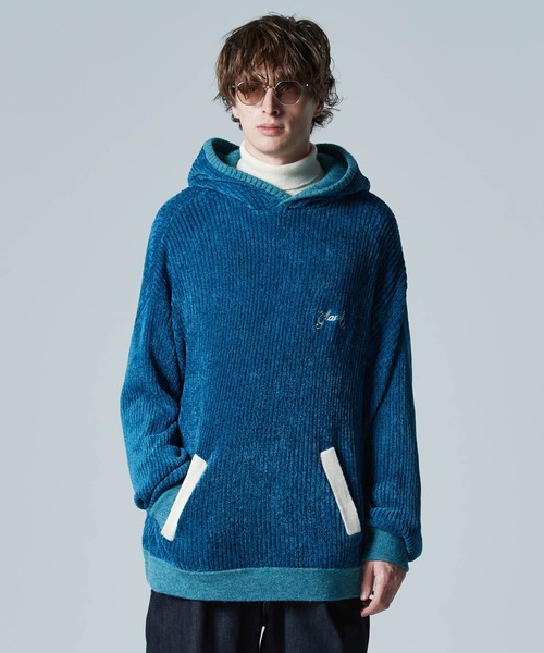 glamb（グラム） セーター ニット Neck Layered Knit Hoodie / ネック