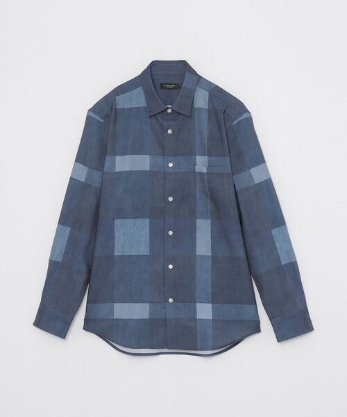 ブルーレーベルクレストブリッジ　シャツ BLACK LABEL CRESTBRIDGE シャツ デニムライククレストブリッジ