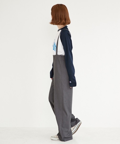 B.C STOCK パンツ 「ZOZO限定」ハイウエストサロペットパンツ