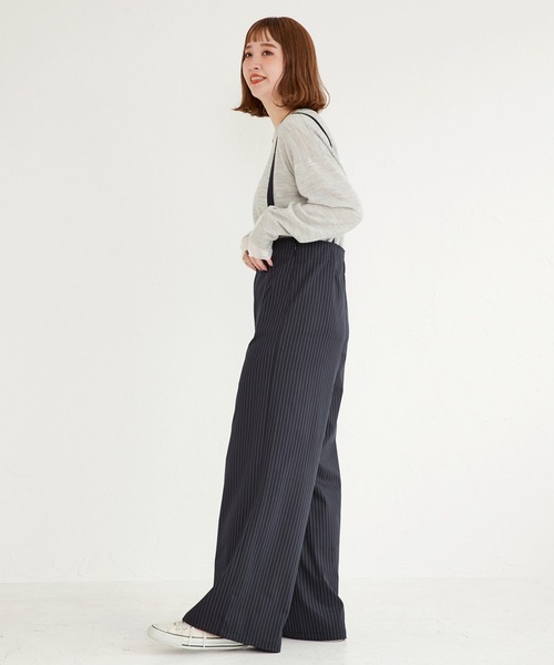 B.C STOCK パンツ 「ZOZO限定」ハイウエストサロペットパンツ