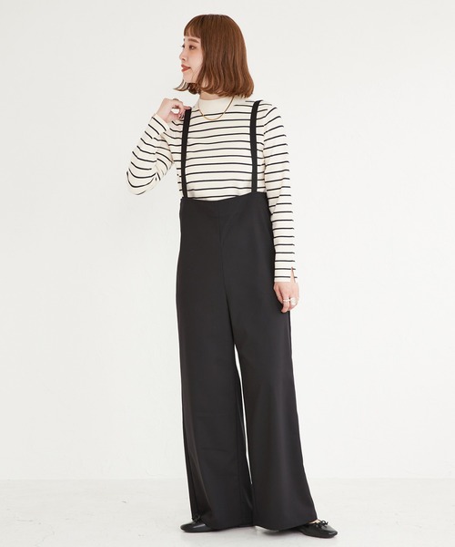 ハイウエストセンターコバサロペットパンツ ハイウエストセンターコバサロペットパンツ | 小柄・低身長女性