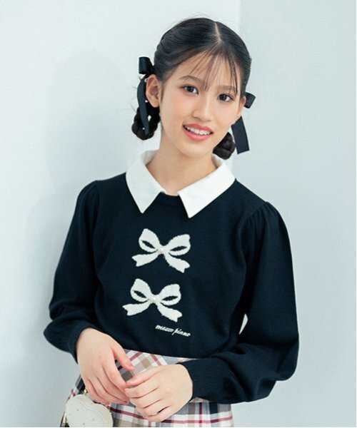 mezzo piano Junior（メゾピアノ ジュニア） ニット セーター 衿つき