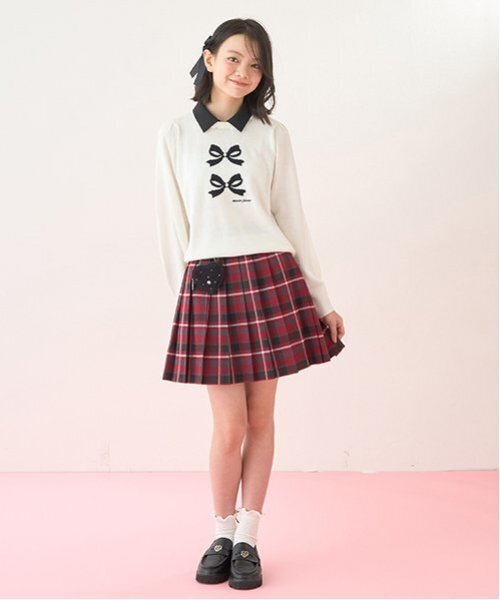 mezzo piano Junior（メゾピアノ ジュニア） ニット セーター 衿つき