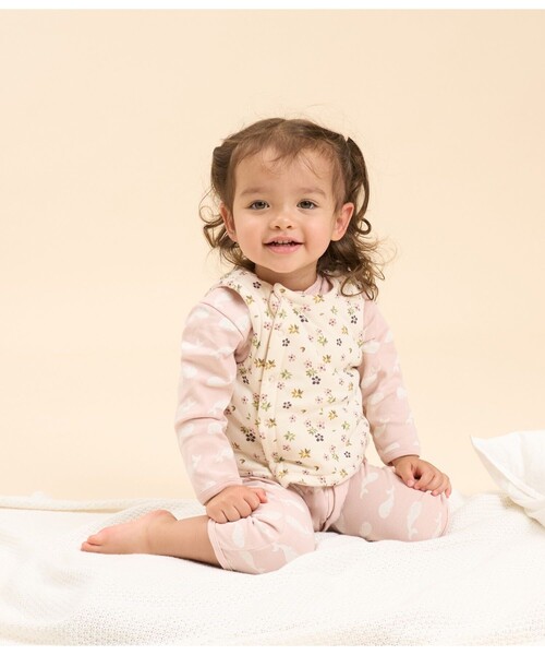 新品 未使用 プチバトー 130cm リバーシブル ジャケット ベスト PETIT BATEAU ベスト リバーシブルベスト キッズ 子供服