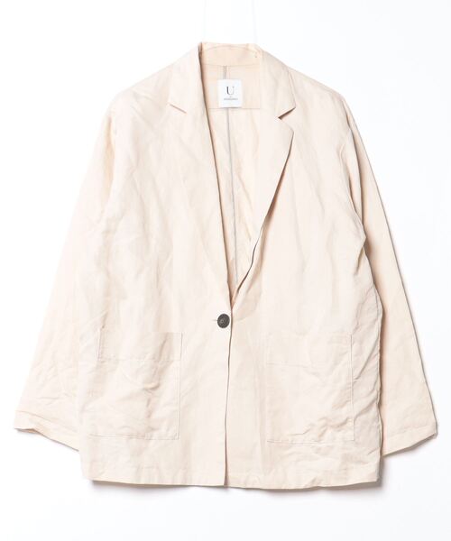 U by SPICK&SPAN」 テーラードジャケット 38 ベージュ レディース 