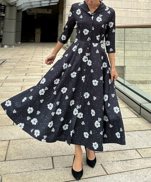 新品未使用 JENNE♡総レースワンピース ホワイト クラシカルショールカラーワンピース（ワンピース）｜JENNE