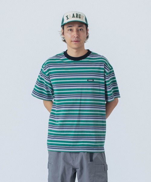 XLARGE（エクストラ ラージ） tシャツ STRIPED S/S TEE メンズ