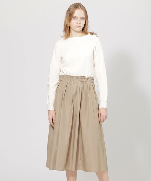 EPOCA ワンピース タフタコンビモールスキンニットドレス : ZOZOTOWN 