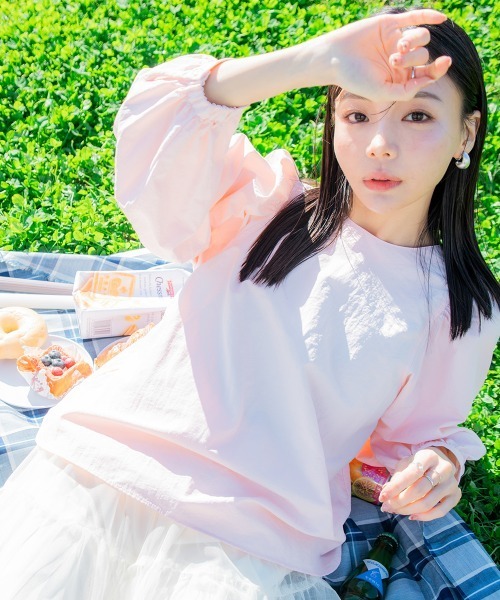 ブラウス シャツ 小さいサイズ　ボリュームスリーブブラウス　低身長さん・小柄女性 レディース