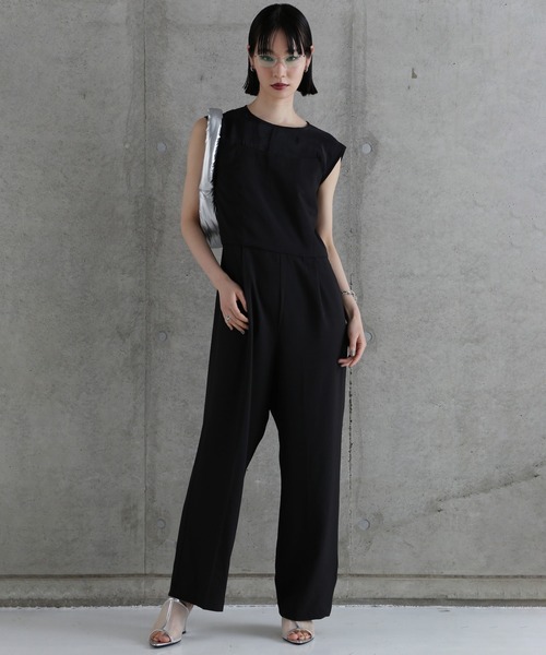 CHIGNON オールインワン (CHIGNON)異素材ベアコンビネゾン