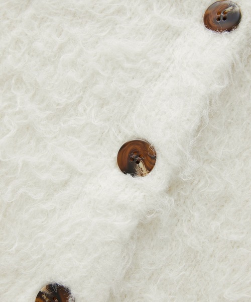 「VIS」 ニットカーディガン FREE サックスブルー レディース_画像4