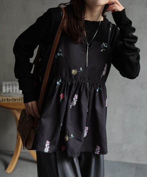 ap retro 「セットアップ対応」フラワープリントキャミソール