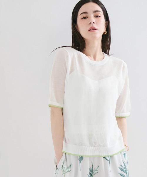 LE CERCLE par rope' tシャツ 半袖 アウトリンキング半そでプル
