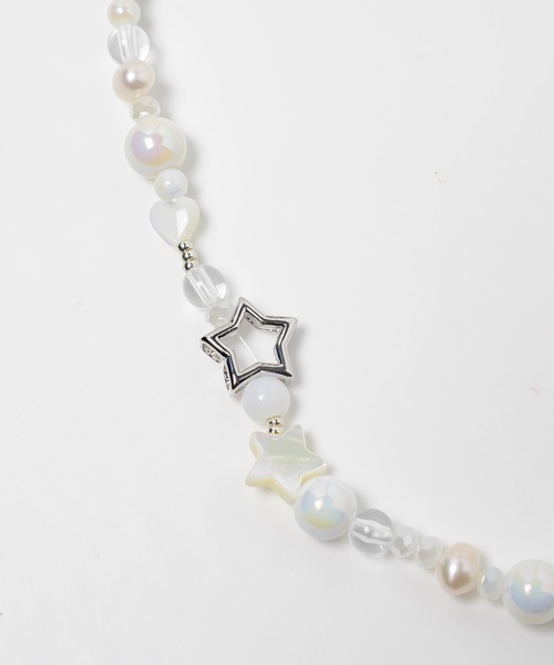 pearl✕blackネックレス glamb（グラム）の「Black Pearl Necklace / ブラックパール