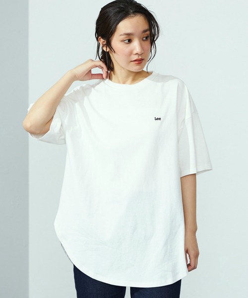 Lee tシャツ Lee/リー ラウンドヘムバックプリントロゴTシャツ