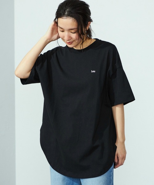Lee tシャツ Lee/リー ラウンドヘムバックプリントロゴTシャツ