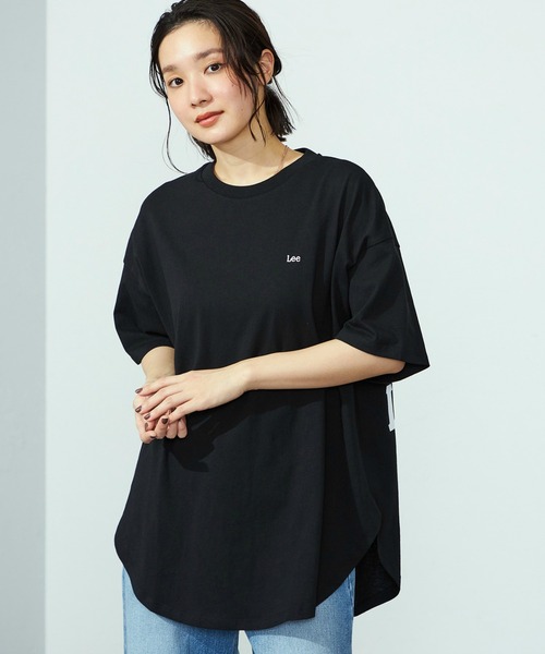 リーTシャツ Lee tシャツ Lee/リー ラウンドヘムバックプリントロゴTシャツ