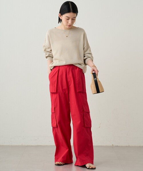 Loungedress ニット セーター 和紙クルーニット レディース