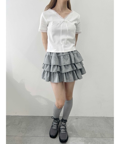 PHER 半袖 リボンＴシャツ 4colors リボン半袖Tシャツ(4color) | ファッション通販サイト NUGU
