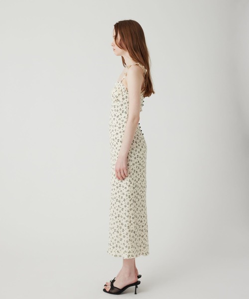ME&ME COUTURE 花柄ノースリーブロングワンピース me&me couture（ミーアンドミークチュール） ワンピース プチフルール