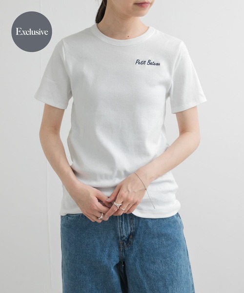 PETIT BATEAU tシャツ 「別注」PETIT BATEAU×DOORS embroideryt