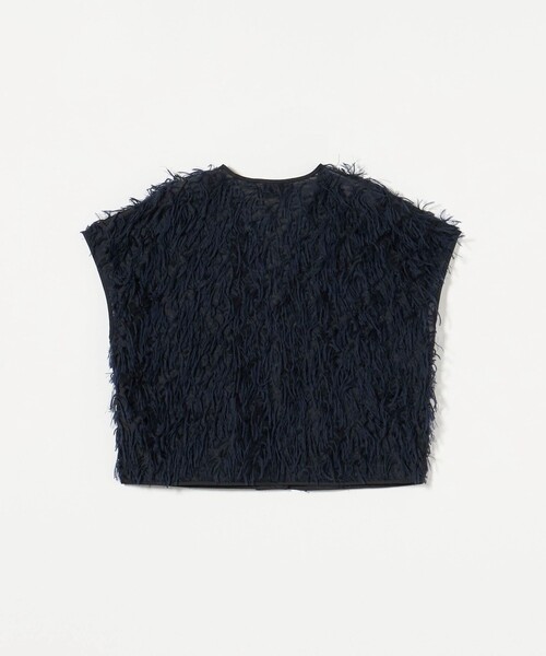 UNITED ARROWS ヘアリー カットジャガード ベスト UNITED ARROWS ベスト ジレ ヘアリー カットジャガード