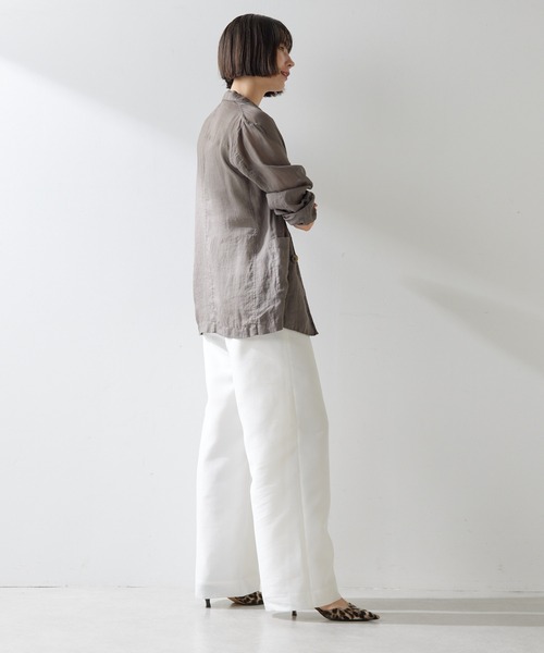 Whim Gazette パンツ シアーハイウエストパンツ レディース