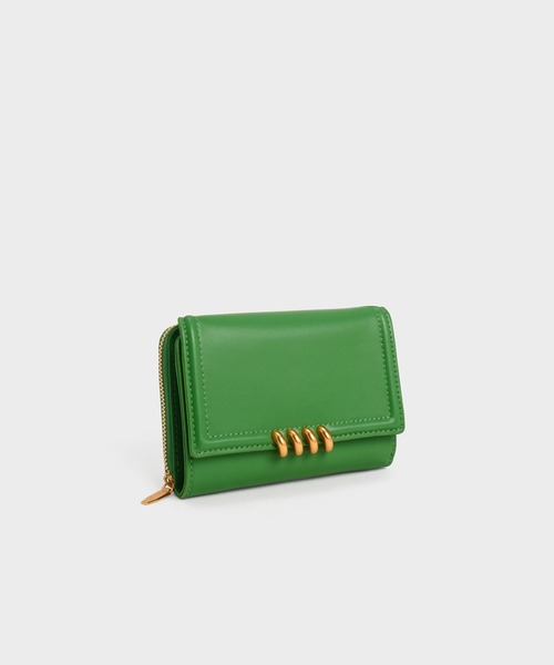 CHARLES ＆ KEITH 「CHARLES & KEITH」 財布 X-SMALL グリーン