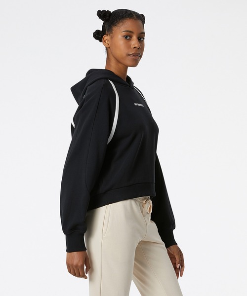 「New Balance」 プルオーバーパーカー SMALL ブラック レディース