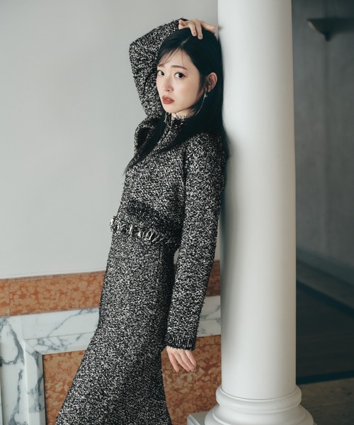 SNIDEL」 ニットワンピース FREE ブラック レディース