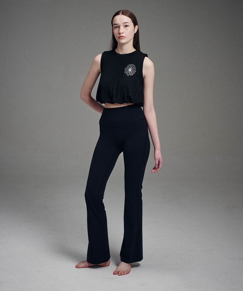 マルディメクルディMardiMercrediヨガレギンスブラック S BEURRE ULTIMATE COMFORT full leggings theflower / ブール