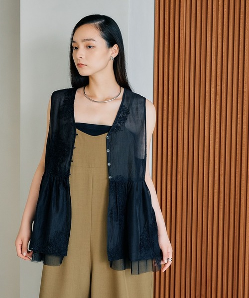 lepsimシアー刺繍アソートノースリブラウス LEPSIM｜シアー刺繍アソートノースリブラウス | Rakuten Fashion