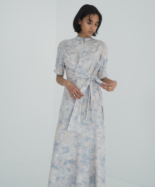 CLANE（クラネ） ワンピース STAND COLLAR WAIST TIE ONEPIECE