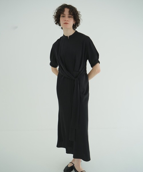 CLANE(クラネ) ワンピース STAND COLLAR WAIST TIE ONEPIECE CLANE(クラネ) ワンピース STAND COLLAR WAIST TIE ONEPIECE