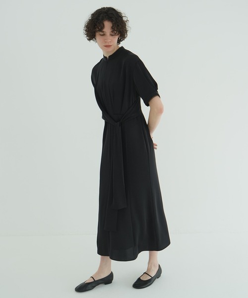 CLANE（クラネ） ワンピース STAND COLLAR WAIST TIE ONEPIECE