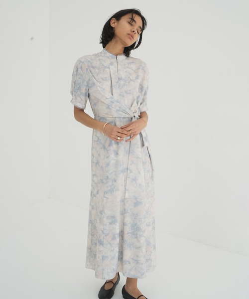 CLANE（クラネ） ワンピース STAND COLLAR WAIST TIE ONEPIECE