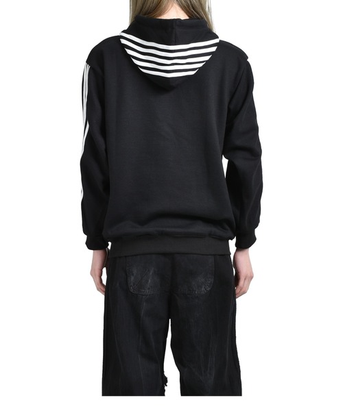 YORI SPORT パーカー 5STRIPE PRINTED HOOD ZIP-UP メンズ
