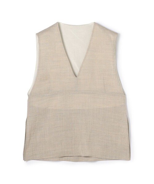 MACPHEE ブラウス シャツ ラミー Vネックトップス レディース