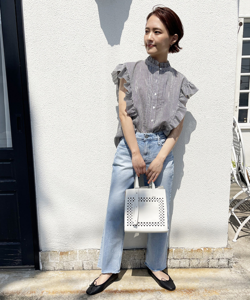 「Spick & Span」 ノースリーブブラウス FREE グレー レディース