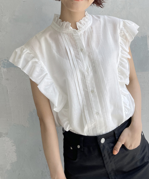 「Spick & Span」 ノースリーブブラウス FREE グレー レディース Spick＆Span 「Spick & Span」 ノースリーブブラウス FREE