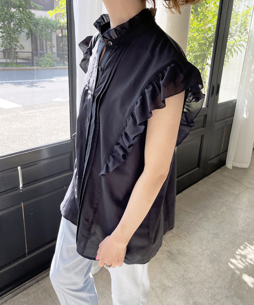 「Spick & Span」 ノースリーブブラウス FREE グレー レディース Spick＆Span 「Spick & Span」 ノースリーブブラウス FREE