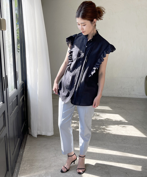 「Spick & Span」 ノースリーブブラウス FREE グレー レディース Spick＆Span 「Spick & Span」 ノースリーブブラウス FREE