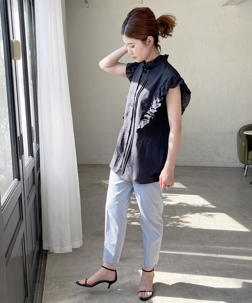 「Spick & Span」 ノースリーブブラウス FREE グレー レディース Spick＆Span 「Spick & Span」 ノースリーブブラウス FREE