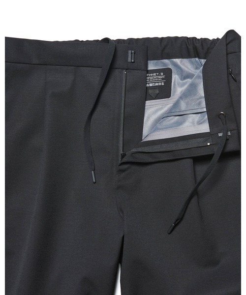 ワイドパンツ スラックス 3LAYER WOOL TECH SLACKS メンズ レディースの画像
