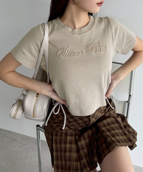トップス agu one after another NICE CLAUP tシャツ ピグメントドロストT